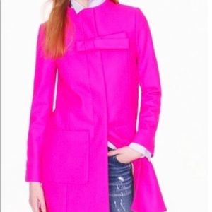 J.Crew Wool Cashmere Bow Coat, Size 0